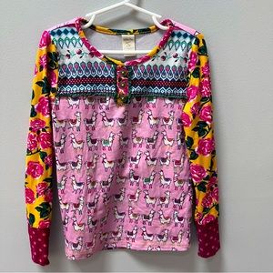 Matilda Jane No Probllama Pajama Top girls 6